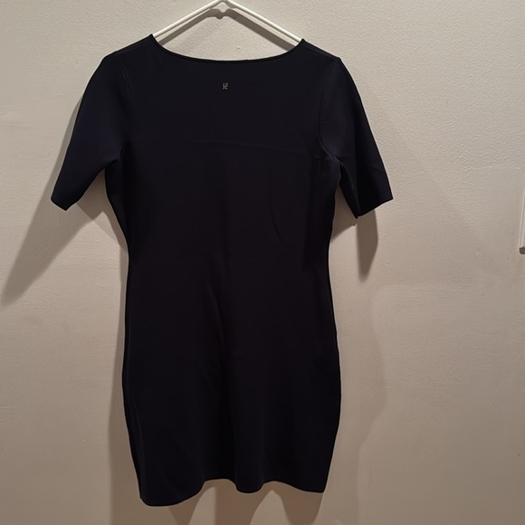 CH Carolina Herrera Navy Short Sleeve Dress Medium - Picture 2 of 5